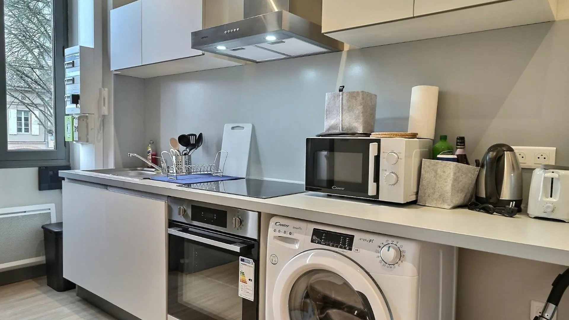 Le Cote Cour - Fibre - Clim - Centre-Ville ألبي شقة